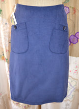 Load image into Gallery viewer, Berserk  Sky blue corduroy pocket skirt with lining