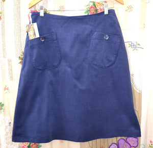 Berserk  Sky blue corduroy pocket skirt with lining