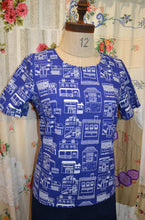 Load image into Gallery viewer, Berserk Streetscape cotton printed  Top