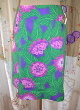 Load image into Gallery viewer, Berserk Purple Posy Cotton drill skirt