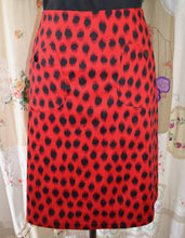 Load image into Gallery viewer, Berserk Ladybird Red cotton stretch pocket skirt