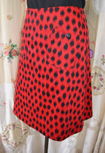 Load image into Gallery viewer, Berserk Ladybird Red cotton stretch pocket skirt