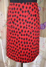 Load image into Gallery viewer, Berserk Ladybird Red cotton stretch pocket skirt