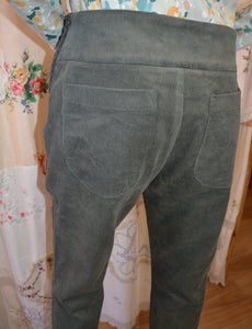 Berserk Sage Green Corduroy Cigarette Pant