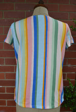 Load image into Gallery viewer, Berserk Organic cotton Candy stripe T shirt