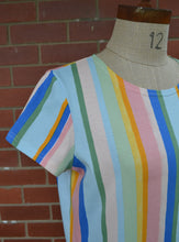 Load image into Gallery viewer, Berserk Organic cotton Candy stripe T shirt