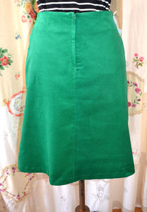 Berserk  Emerald Green corduroy pocket skirt with lining