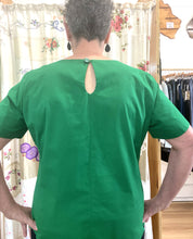 Load image into Gallery viewer, Berserk Emerald Cotton  Keyhole Top Short sleeve