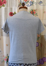 Load image into Gallery viewer, Berserk Grey Marle Cotton Elastane Cowl T Shirt